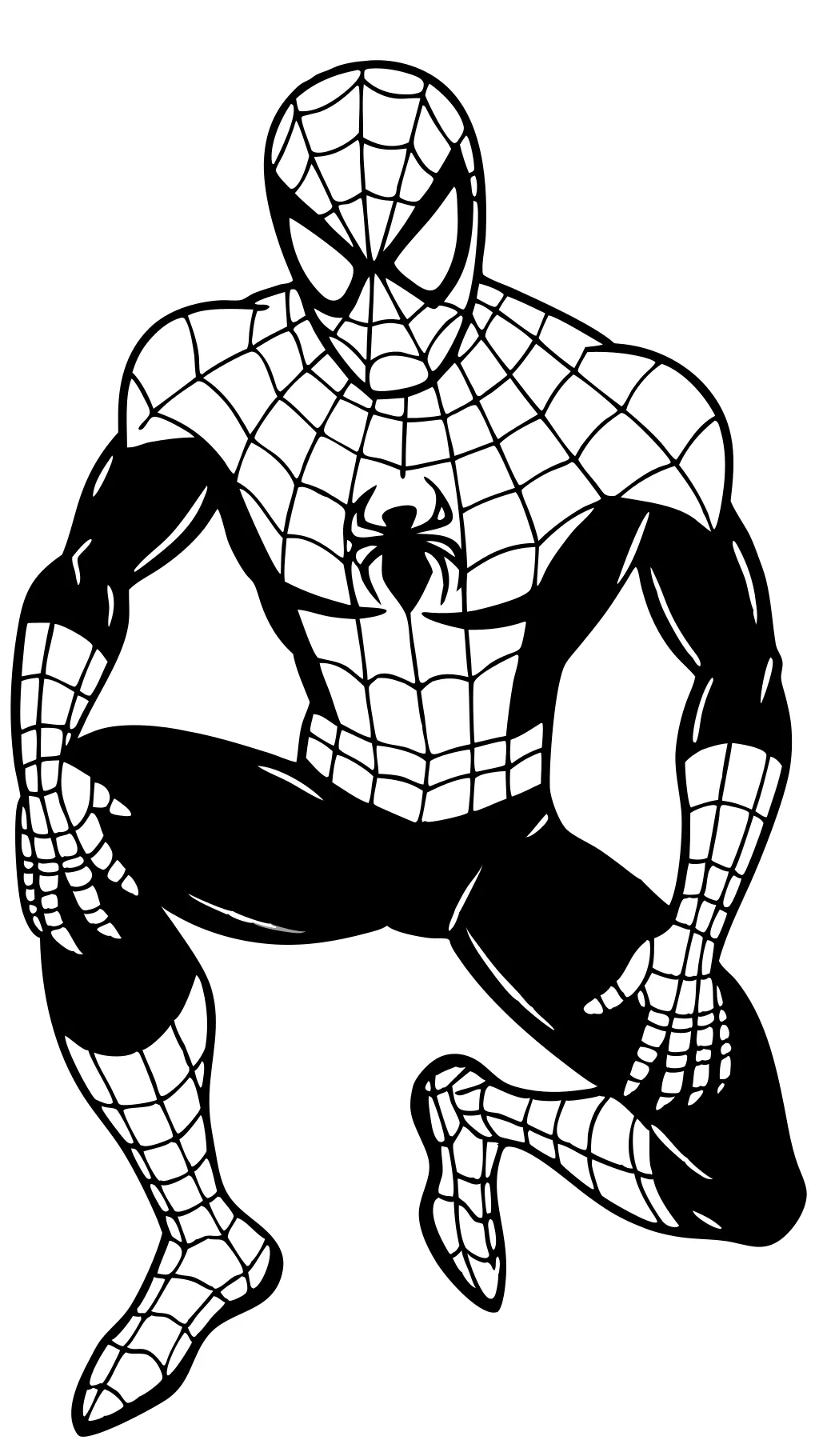 coloriages Spiderman facile